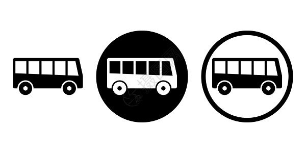 Bus 图标符号简单设计图片