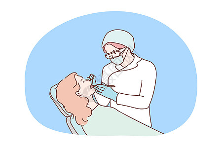 保健 护理 医药 牙科 治疗概念图片