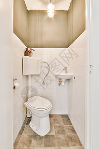 厕所和下水道的厕所制品卫生镜子陶瓷脸盆反射家庭龙头浴室毛巾图片