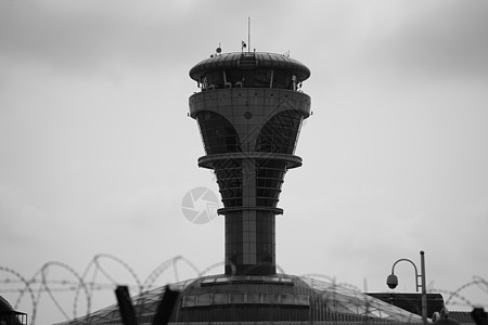 黑色和白色柳廷国际机场Liusting机场塔图片