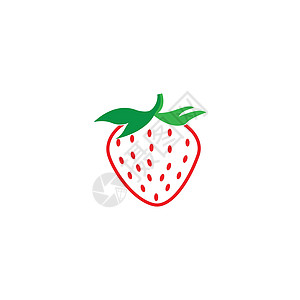 草莓图标果汁产品养分卡通片甜点食物插图农业花园植物图片
