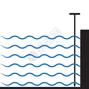 水深测量图标液体工具园艺家庭插图海洋线条仪器农业土壤图片