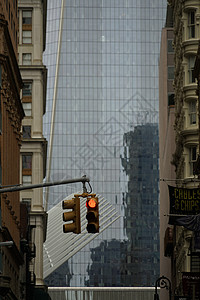 纽约下尔曼哈特坦市建筑街景景观多云景点天气城市旅行摩天大楼建筑群图片