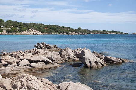 萨丁迪亚角海岸海滩假期海浪海景擦洗洞穴自然海岸线石头天堂旅行图片