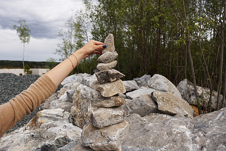 前大理石采石场的金字石地标建筑学地质学历史卵石护符石头岩石公园雕像图片
