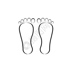 脚印图标徽标矢量护腿治疗样本程序疾病拇指手术趾甲疗法外科图片