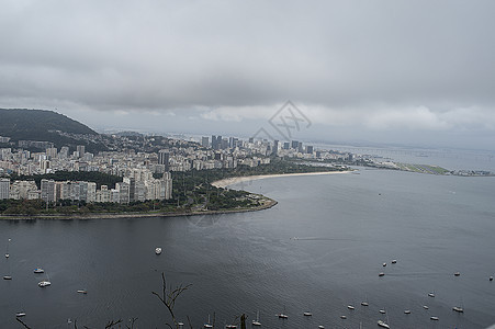 里约热内卢的视角景观海洋天空全景假期面包拉丁热带海岸线旅行图片