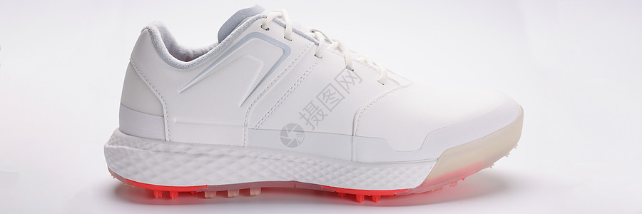 白色运动鞋 有闪亮的奈子唯一运行模式图片