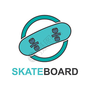 滑板徽标图标图片