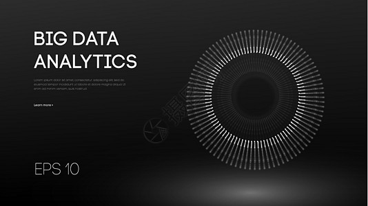 大数据可视化 背景 3d 大数据连接背景 网络技术 Ai 技术有线网络未来线框数据可视化 矢量图 人工智能海浪活力商业过滤噪音音图片