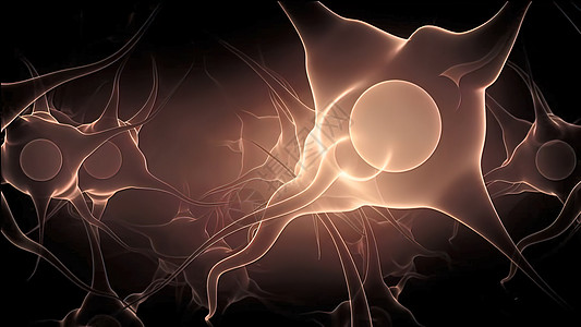 中枢和突触是医学插图枝晶脉冲智力功能生物细胞神经冲动生物学神经元图片
