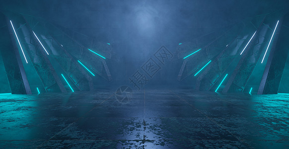 蓝光亮激光束 垂直空空空间深室洞口隧道通道 星门星际帆船外星体3D号内地试射图片