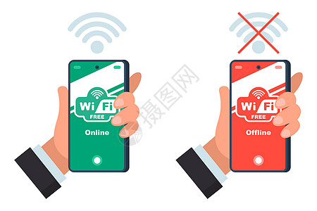 连线到wifi 没有互联网接入 在咖啡馆免费上网背景图片