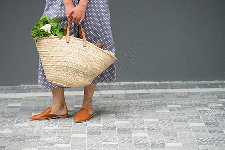 零废物与复印空间零废物购物概念玻璃草包女士回收杂货店蔬菜生态网袋店铺亲属图片