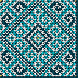 民间传统编织模式墙纸季节雪花针织品羊毛蓝色边界装饰品天蓝色工艺图片