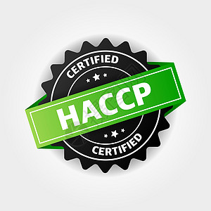 HACCP 邮票矢量在白色背景上被孤立图片