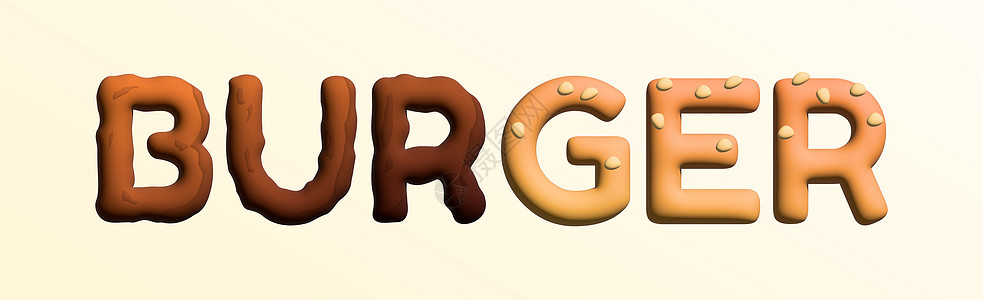 BBERGER的文字格式化为汉堡 品牌 标签或广告的现代设计  3D图像沙拉刻字商业炙烤菜单艺术面包木板书法食物图片
