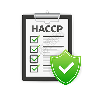 HACCP 危险分析关键控制点图标 带有奖项或记号图片