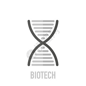 时髦的生物技术Logo模版 作为DNA测序器使用的生物技术标志图片