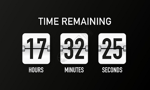 倒计时计时器 钟柜 机械计分板 矢量模板 用于设计手表数数建设模拟体验分数展示木板用户小时图片