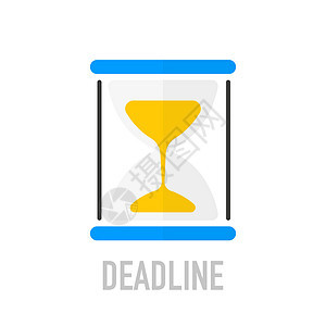 时间管理概念 时间控制 规划 沙漏的最后期限标志图片