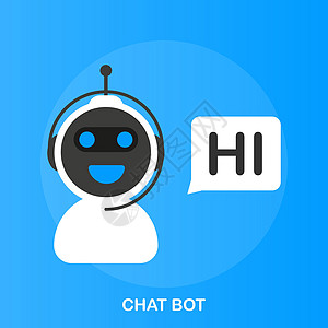 Chatbot 图标概念 聊天bot或Shadbot 网站或移动应用程序的机器人虚拟协助社会顾客服务讲话短信演讲插图界面信使智力图片