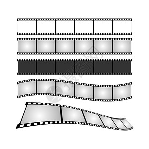 电影录像带插图 电影海报概念 电影院的班纳设计图案展示星星横幅技术卷轴节日磁带手表爆米花乐趣图片