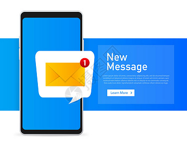 发送新信息 智能手机 移动 用平板风格的新内斯格电子邮件文档收件箱短信报告电话邮政电子网络商业图片