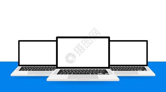 用于网站设计的平面模拟笔记本电脑 很棒的模拟笔记本电脑 适合任何用途的出色设计印象电话网络手机广告代码桌面推介会反应药片图片