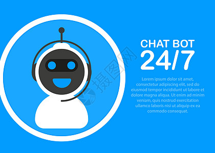 Chatbot 图标概念 聊天bot或Shadbot 网站或移动应用的机器人虚拟协助社会短信插图界面演讲互联网讲话气泡顾客智力图片