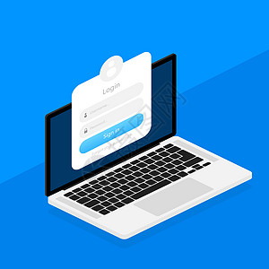 登录窗体图标 登录窗体页面 矢量说明窗户网站互联网电脑商业场地网络横幅盒子成员图片