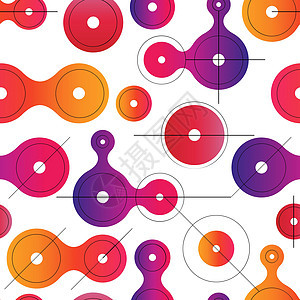 平板元球无缝模式图案艺术元球科学形式图表形状工艺设计平面背景图片