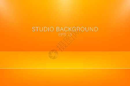 现代演播室背景 任何用途的伟大设计 矢量橙色抽象背景 3d矢量图解图片