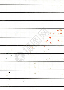 高分辨率大图像特写 用过的 破旧的线图纸纹理背景扫描 带有用标记书写的彩色斑点风化的旧学校纸墙纸 带有文本复制空间方格压花笔记纤图片