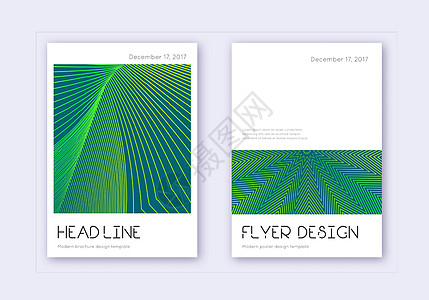 最小封面设计模板集 绿色抽象Name海报专利证书艺术品艺术小册子推介会图层商业专辑图片