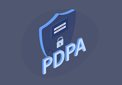 合同条款和条件PDPA - 个人数据保护法概念说明设计图片