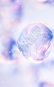 透明气泡 有梯度颜色 3D转化坡度几何学液体卡通片软垫玻璃海浪圆圈紫色肥皂图片