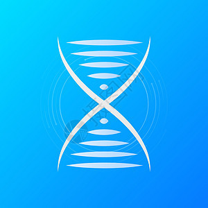 黑色 dna Logo 符号 用于医疗设计的图标遗传顺序染色体生物细胞基因组螺旋抗体基因遗产图片