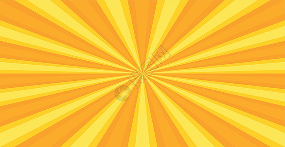 辐射黄色太阳射线 明亮全景图案纹理背景矢量耀斑橙子光束太阳光线插图漫画墙纸活力横幅海报图片