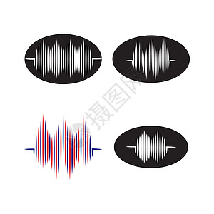 声音波标识波形科学电子嗓音体积振动记录技术工作室展示图片