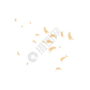 小麦原木标识饮食横幅植物金子玉米种子插图面粉营养图片