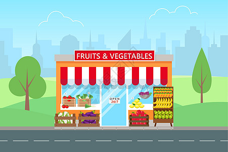 水果和蔬菜店商业建筑学杂货店农场零售产品精品城市食物建筑图片