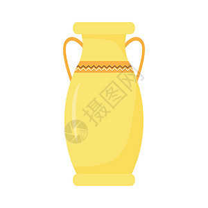 Amphora 半平面彩色矢量物体图片