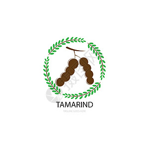 Tamarind 图标标识矢量营养水果插图食物香料味道叶子果汁情调热带图片