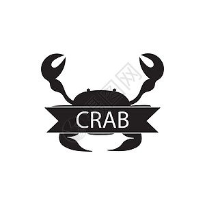 Crab 图标徽标标识矢量设计身份餐厅商业吉祥物哺乳动物品牌公司插图荒野蓝色图片