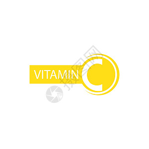 Vitamin C 图标徽标标识矢量药品插图药店刻字药片商业橙子食物化学品医疗图片