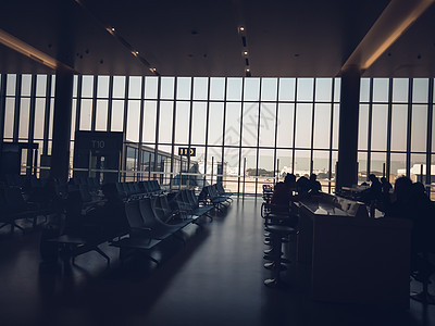 空空机场候机区 在上海洪桥机场配有椅子 观幕墙图片