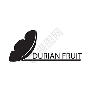 Durian 图标图标徽标矢量设计榴莲食物甜点冰沙季节热带农场标识国王商业图片