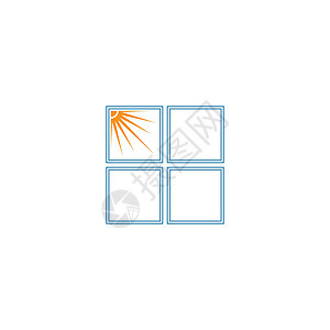 Windows 徽标图标设计插图模板品牌建筑窗户艺术公寓建筑学商业玻璃框架公司图片