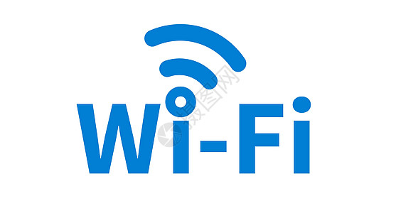 Wi-Fi 文本和 Wi-Fi 图标的组合 矢量图片